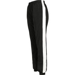 Ladies Striped Crinkle pants blk/wht