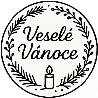 Bzukot Věnování na víčko 1ks Varianta: Veselé Vánoce - var. 1 – Zboží Mobilmania