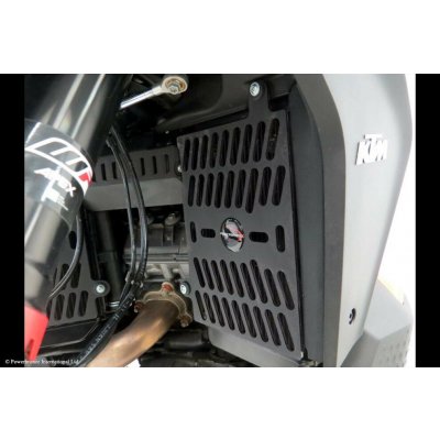Ktm 1290 Super adventure S 21-24, 1290 Super adventure R 23-24 Kryt chladiče Powrbronze - plast - černá lesklá | Zboží Auto
