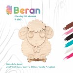 WoodBorn Beran Dřevěná 3D omalovánka – Hledejceny.cz