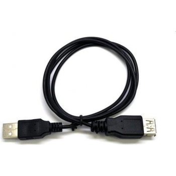 C-TECH CB-USB2AA-3-B USB A-A, prodlužovací, 1,8m, černý