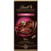 Čokoláda Lindt Edelbitter Hořká čokoláda plněná čokoládovou pěnou a brusinkovou náplní 150 g