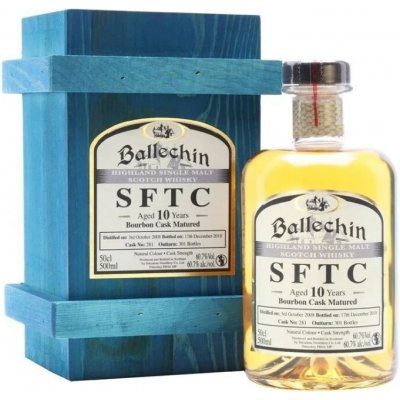 Ballechin SFTC 2010 Bourbon cask 10y Highland whisky 55% 0,5 l (holá láhev) – Hledejceny.cz