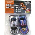 MaDe Autodráha náhradní autíčka 2 ks 1:43 stříbrná modrá – Hledejceny.cz