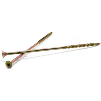 Vrut univerzální 6x160 žlutý zinek, zápustná hlava, TORX, částečný závit – Zboží Mobilmania