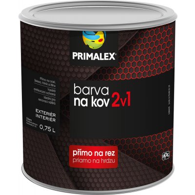 Primalex 2v1 na kov černá 0,75 L