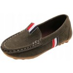 Polobotky mokasíny nazouvací chlapecké společenské boty semišové k prvnímu svatému přijímání – Zboží Mobilmania