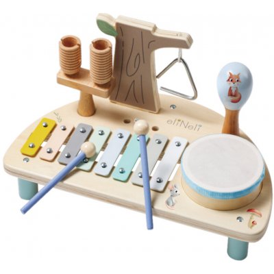 eliNeli Hudební stolek pro děti Les 5 hudebních nástrojů – Zboží Dáma
