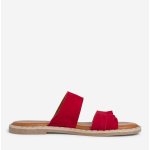 Tamaris semišové pantofle červené – Zboží Mobilmania