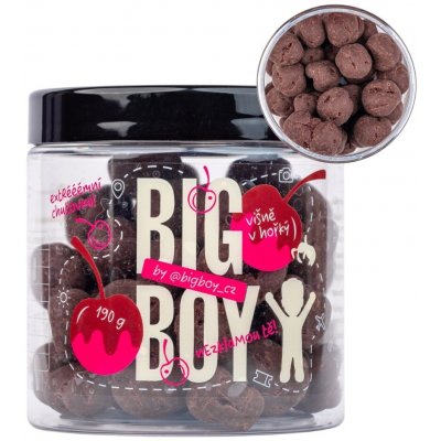 Big Boy Višně v tmavé čokoládě by kamilasikl mrazem sušené ovoce v čokoládě 160 g – Hledejceny.cz