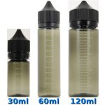 Microcig Prázdná lahvička Chubby Gorilla s ryskou černá 30ml – Hledejceny.cz