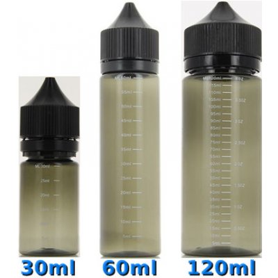Microcig Prázdná lahvička Chubby Gorilla s ryskou černá 30ml – Hledejceny.cz