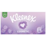 Kleenex Cosmetic papírové kapesníčky v krabičce 3-vrstvé 80 ks – Zboží Mobilmania