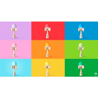 Kendama Krom pop LOL žonglovací dřevěná hračka Červená – Zboží Mobilmania