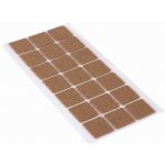 Walteco Filcové podložky 30x30mm, samolepicí, hnědé, 21 ks , 85042 – Sleviste.cz