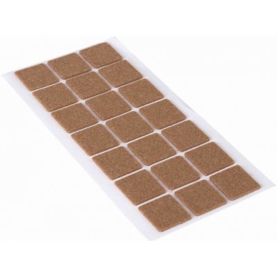 Walteco Filcové podložky 30x30mm, samolepicí, hnědé, 21 ks , 85042 – Sleviste.cz