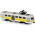 Rappa Kovová česká retro tramvaj žlutá 16cm otevírací dveře – Hledejceny.cz