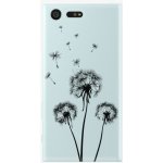 Pouzdro iSaprio - Three Dandelions – black - Sony Xperia X Compact – Sleviste.cz