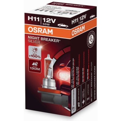 Osram Night Breaker Silver H11 PGJ19-2 12V 55W – Sleviste.cz