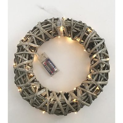 MagicHome Vánoční věnec Wildeco 40 LED 30 x 7 cm – Zboží Dáma