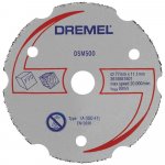 Dremel DSM500 2615S500JB řezný kotouč rovný 77 mm 1 ks tvrdé dřevo, měkké dřevo, překližka, laminát , plast, sádrokarton – Zboží Dáma