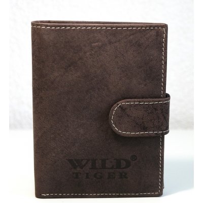 Wild Tiger Tmavěhnědá pánská kožená peněženka AM 28 73 – Zboží Mobilmania