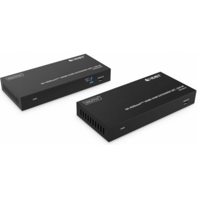 DIGITUS DS-55522 HDBaseT KVM Extender Set, 150 m 4K/60Hz, USB 1.1, PoC, IR, černý – Zbozi.Blesk.cz