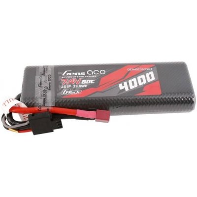 Gens Ace Akumulátor G-Tech 4000mAh 7,4V 60C 2S1P HardCase T-plug – Zbozi.Blesk.cz