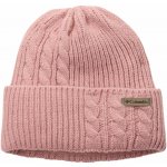 Columbia Agate Pass Cable Knit beanie W 2053181659 eraser pink – Hledejceny.cz