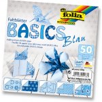 Folia 464/1010 Origami papír Basics 80 g/m2 10 x 10 cm 50 archů modrý – Zboží Dáma