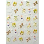 Samolepky na nehty 3D - vánoční V1