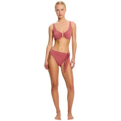 Modibodi menstruační plavky Molokai Hi Waist Tie Bottom High Absorbency Mauve spodní díl – Sleviste.cz