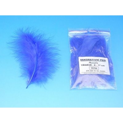Marabu Peří 10 ks tm.modré velké 876426-10 – Hledejceny.cz