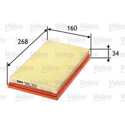 Vzduchový filtr VALEO 585359 – Hledejceny.cz