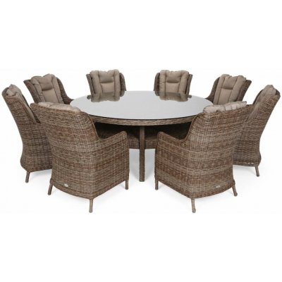 Zahradni nabytek Bristol Round 180 cm technoratan Ginger Brown Melange 8plus1 – Hledejceny.cz