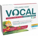 Vocal Vocal Kids měkké pastilky s příchutí Jahody doplněk stravy při potížích s hlasem příchuť strawberry 24 ks – Sleviste.cz