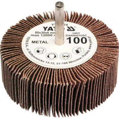 Yato Lamelový kotouč 80 x 30 x 6 mm K40 YT-83371 – Sleviste.cz