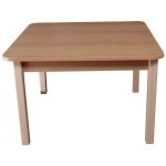 Tomaholz Stůl pro mateřské školy oranžová výška 46 cm tvar cm: čtverec 80x80 – Sleviste.cz