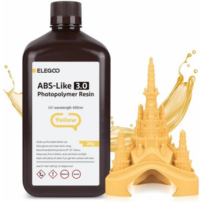 Elegoo ABS-like Resin V3.0 2KG Yellow 50.103.0162 – Zboží Živě