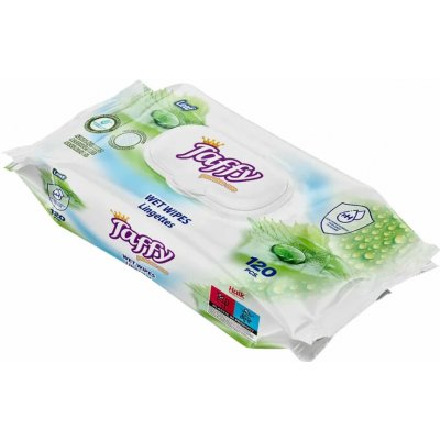 Taffy Ubrousky vlhčené s klipem 120 ks – Sleviste.cz