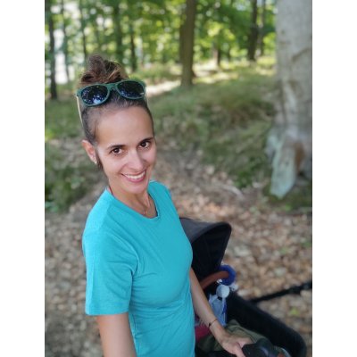 Jsem máma Funkční kojicí tričko bambus tyrkysové – Zboží Dáma