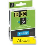 Dymo 45018 černý tisk/žlutý podklad, 7m, 12mm – Hledejceny.cz