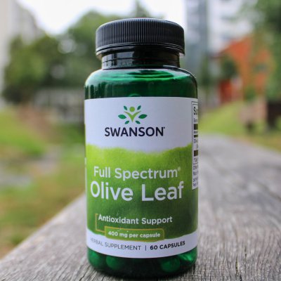 Swanson Full Spectrum Olive Leaf 400 mg Extrakt z olivových listů 60 kapslí – Hledejceny.cz