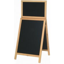 Noble Class Nabídková stojanová tabule DUPLO TOP SANDWICH 120 x 55 cm, přírodní dřevo