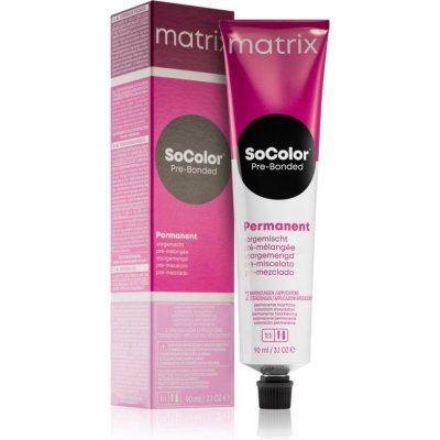 Matrix SoColor Pre-Bonded Blended na vlasy 1A Schwarz Asch 90 ml