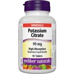 Webber Naturals Potassium Citrate 99 mg 90 tablet – Hledejceny.cz