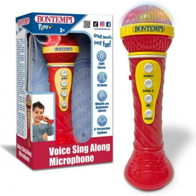 Bontempi Mikrofon karaoke mikrofon se světelnými efekty – Zboží Dáma