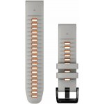 Garmin QuickFit 22, silikonový Fog Gray / Ember Orange 010-13280-02 – Sleviste.cz