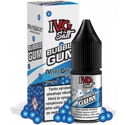 IVG E-Liquids Salt Bubblegum 10 ml 20 mg – Zbozi.Blesk.cz