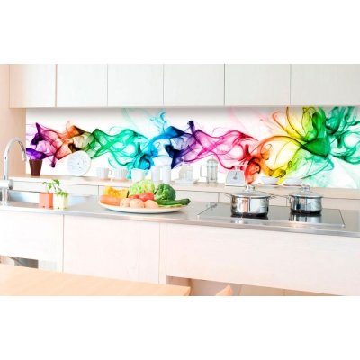 Dimex KI-350-073 Samolepicí fototapeta do kuchyně Barevný kouř rozměry 350 x 60 cm – Sleviste.cz